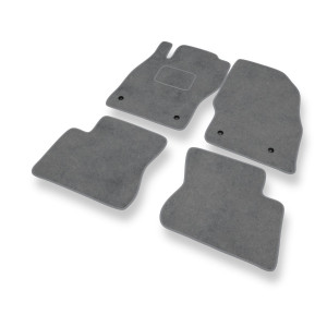 Premium tappetini auto in velluto compatibili con Opel Adam Hatchback (2013-2019) - tappeti auto grigio