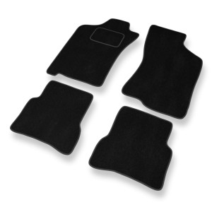 Premium tappetini auto in velluto compatibili con Fiat Albea Berlina (2002-2010) - tappeti auto nero