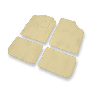 Premium tappetini auto in velluto compatibili con Subaru Justy III Hatchback (2003-2007) - tappeti auto beige