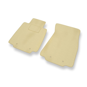 Premium tappetini auto in velluto compatibili con Nissan 370Z Coupé, Roadster (2008-2020) - tappeti auto beige