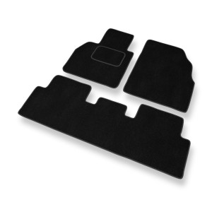 Premium tappetini auto in velluto compatibili con Renault Scenic II Monovolume (2003-2009) - tappeti auto nero