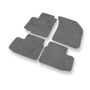 Premium tappetini auto in velluto compatibili con Opel Agila B Hatchback (2008-2014) - tappeti auto grigio