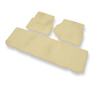 Premium tappetini auto in velluto compatibili con Land Rover Defender II SUV (1990-2007) - tappeti auto beige