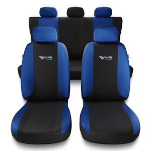 Coprisedili compatibili con Subaru Forester I, II, III, IV, V, VI (1997-....) – fodere sedili universali - set coprisedili auto – TG-BL