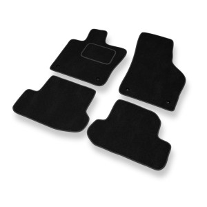 Premium tappetini auto in velluto compatibili con Volkswagen Beetle III Hatchback, Cabriolet (2011-2019) - tappeti auto nero