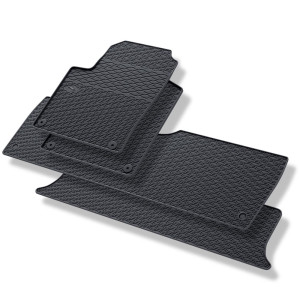 Tappetini auto in gomma compatibili con Volkswagen Sharan I Van (1995-2010) - tappeti gomma - nero - 4 pz.