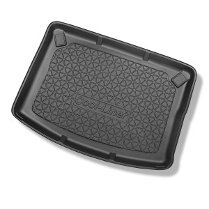 Vasca baule compatibile con Lancia Delta III Hatchback (2008-12.2014) - tappetino per bagagliaio - tappeto bagagliaio per auto
