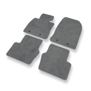 Premium tappetini auto in velluto compatibili con Mazda 2 III Hatchback, Berlina (2014-2023) - tappeti auto grigio