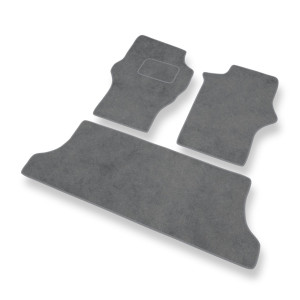 Premium tappetini auto in velluto compatibili con Mitsubishi L400 Van (1994-2007) - tappeti auto grigio