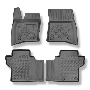 Tappetini Auto in TPE compatibili con Land Rover Defender 90 (L663) SUV (01.2020-....) - tappeti auto neri