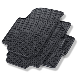 Tappetini auto in gomma compatibili con Volkswagen up! Hatchback (2011-2023) - tappeti gomma - nero - 4 pz.