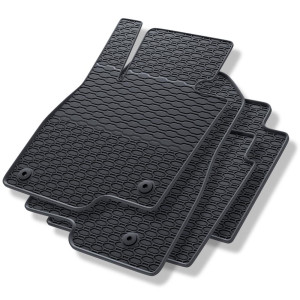 Tappetini auto in gomma compatibili con Mazda 6 III Berlina (2012-2025) - tappeti gomma - nero - 4 pz.