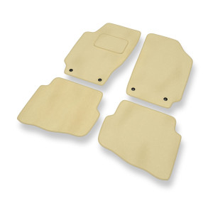 Premium tappetini auto in velluto compatibili con Skoda Fabia I Hatchback, Station Wagon, Berlina (1999-2007) - tappeti auto beige