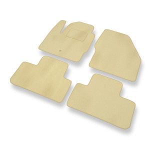 Premium tappetini auto in velluto compatibili con Land Rover Freelander II SUV (2006-2014) - tappeti auto beige