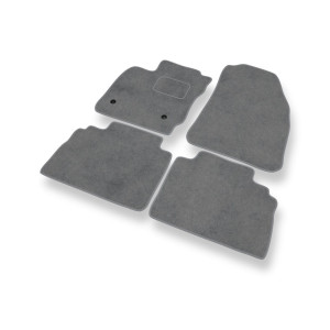Premium tappetini auto in velluto compatibili con Ford Transit Courier Van (2014-2023) 5-persona - tappeti auto grigio