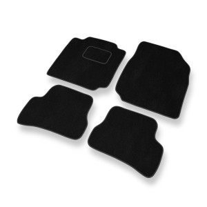 Premium tappetini auto in velluto compatibili con Nissan Micra III Hatchback, Cabriolet (2002-2010) - tappeti auto nero