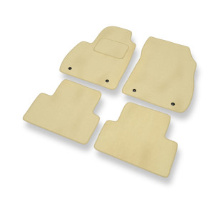 Premium tappetini auto in velluto compatibili con Opel Zafira C Monovolume (2011-2019) - tappeti auto beige