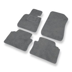 Premium tappetini auto in velluto compatibili con BMW 3 M3 IV E90 Berlina (2007-2013) - tappeti auto grigio