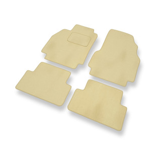 Premium tappetini auto in velluto compatibili con Renault Megane II Sporter, Hatchback, Cabriolet, Berlina (2002-2008) - tappeti auto beige
