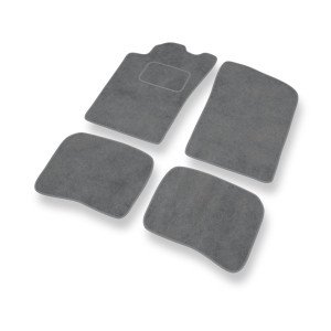 Premium tappetini auto in velluto compatibili con Toyota Corolla VIII Hatchback, Station Wagon, Liftback, Berlina (1997-2002) - tappeti auto grigio