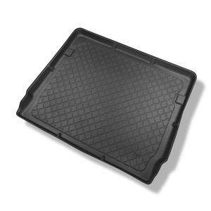 Vasca baule compatibile con Peugeot 5008 I Monovolume (05.2009-06.2017) - 5/7 posti; sedili 3a fila abbassati - tappetino per bagagliaio - tappeto ba