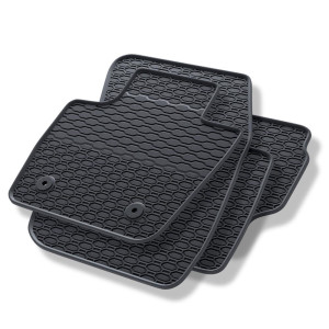 Tappetini auto in gomma compatibili con Ford Mondeo V Hatchback, Station Wagon, Berlina (2014-2021) - tappeti gomma - nero - 4 pz.