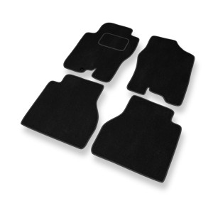 Premium tappetini auto in velluto compatibili con Nissan Navara D40 Pick-Up (2005-2014) - tappeti auto nero