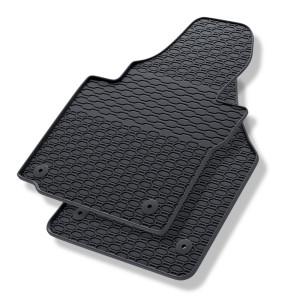 Tappetini auto in gomma compatibili con Volkswagen Caddy III Cargo (2004-2015) - tappeti gomma - nero - 2 pz.