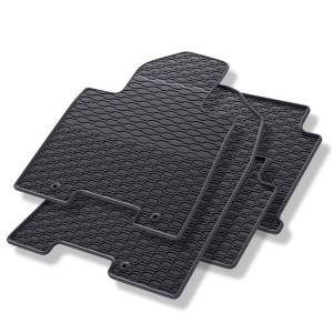 Tappetini auto in gomma compatibili con Hyundai Tucson III SUV (2015-2020) - tappeti gomma - nero - 4 pz.