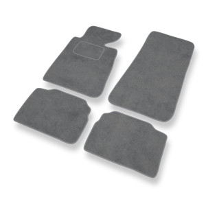 Premium tappetini auto in velluto compatibili con BMW 5 III E34 Berlina, Touring (1988-1997) - tappeti auto grigio