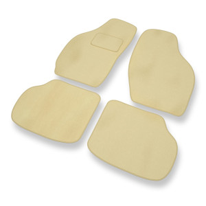 Premium tappetini auto in velluto compatibili con Daewoo Tico Hatchback (1991-2001) - tappeti auto beige