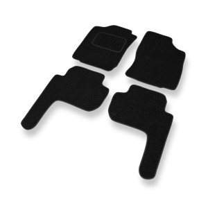Tappetini in feltro compatibili con Toyota Land Cruiser J90 SUV (1996-2003) 5 porte - tappeti auto nero