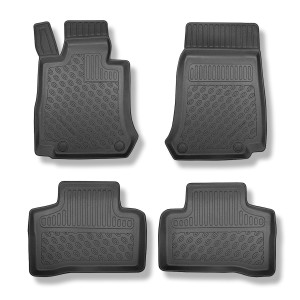 Tappetini Auto in TPE compatibili con Mercedes-Benz GLC X253 SUV (09.2015-....) - tappeti auto neri