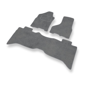 Premium tappetini auto in velluto compatibili con Dodge RAM IV Pick-Up (2009-2018) - tappeti auto grigio