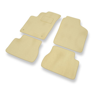 Premium tappetini auto in velluto compatibili con Kia Picanto I Hatchback (2004-2010) - tappeti auto beige