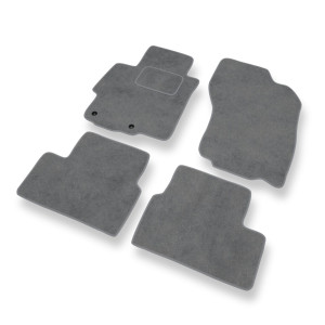 Premium tappetini auto in velluto compatibili con Mitsubishi Lancer VIII Berlina, Sportback (2007-2016) - tappeti auto grigio