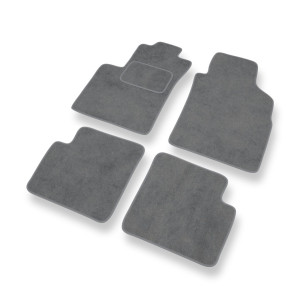 Premium tappetini auto in velluto compatibili con Lancia Ypsilon IV Hatchback (2011-2024) - tappeti auto grigio