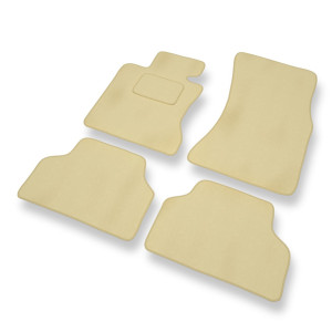 Premium tappetini auto in velluto compatibili con BMW 5 M5 IV E60 Berlina (2005-2010) - tappeti auto beige