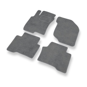 Premium tappetini auto in velluto compatibili con Nissan X-trail I SUV (2001-2007) - tappeti auto grigio