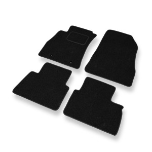 Tappetini in feltro compatibili con Nissan Juke I Crossover (2010-2019) - tappeti auto nero