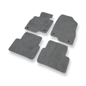 Premium tappetini auto in velluto compatibili con Mazda 3 III Hatchback, Berlina (2013-2019) - tappeti auto grigio
