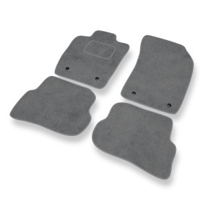 Premium tappetini auto in velluto compatibili con Audi A1 I 8X Hatchback, Sportback (2010-2018) - tappeti auto grigio
