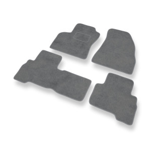Premium tappetini auto in velluto compatibili con Peugeot Bipper Van (2009-2016) - tappeti auto grigio