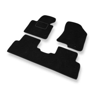 Premium tappetini auto in velluto compatibili con Kia Carens IV Monovolume (2013-2019) - tappeti auto nero