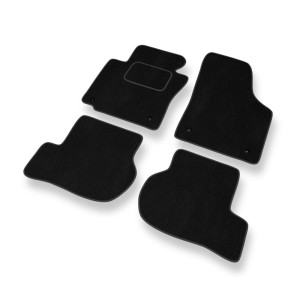 Premium tappetini auto in velluto compatibili con Volkswagen Eos I Cabriolet (2006-2012) - tappeti auto nero