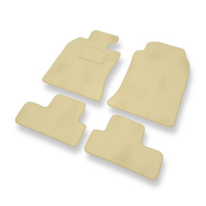Premium tappetini auto in velluto compatibili con Mini Cabrio I Cabriolet (2004-2009) - tappeti auto beige