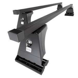 Barre portatutto in acciaio compatibili con Ford Transit IV Van (2015-....) - con punti di fissaggio di serie - portapacchi auto colore nero - portab