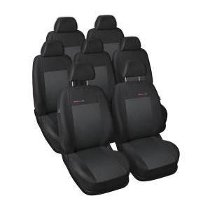 Coprisedili su misura compatibili con Toyota Verso Monovolume (2013-2018) 7 posti - fodere sedili - set coprisedili auto - E3