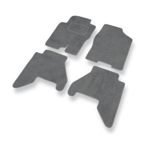 Premium tappetini auto in velluto compatibili con Nissan Pathfinder R51 SUV (2005-2014) - tappeti auto grigio