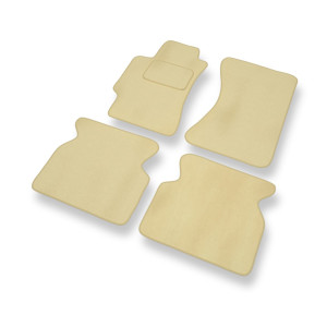 Premium tappetini auto in velluto compatibili con Subaru Impreza II Station Wagon, Berlina (2000-2007) - tappeti auto beige
